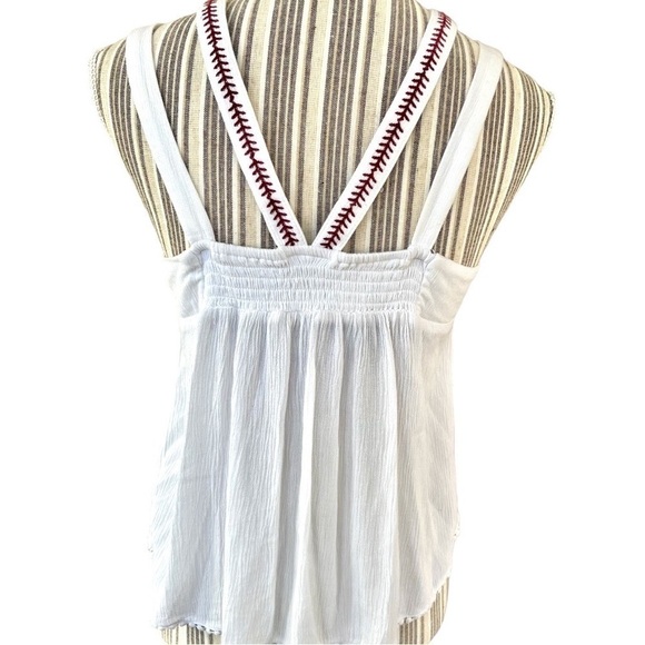 BLUE Rain ladies top, size S, rayon, embroidered, excellent used condition - Picture 4 of 5